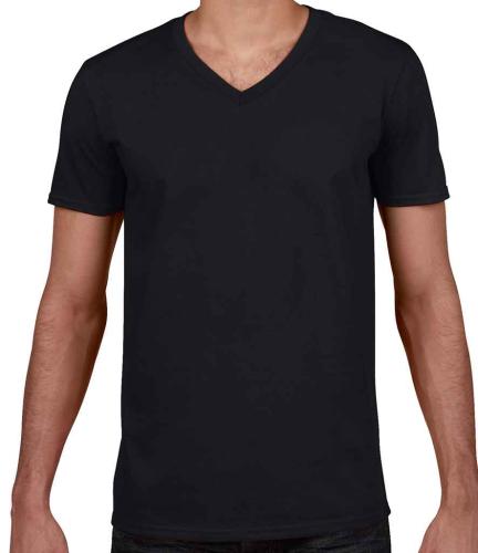 Gildan SoftStyle� V Neck T-Shirt - RED - 3XL
